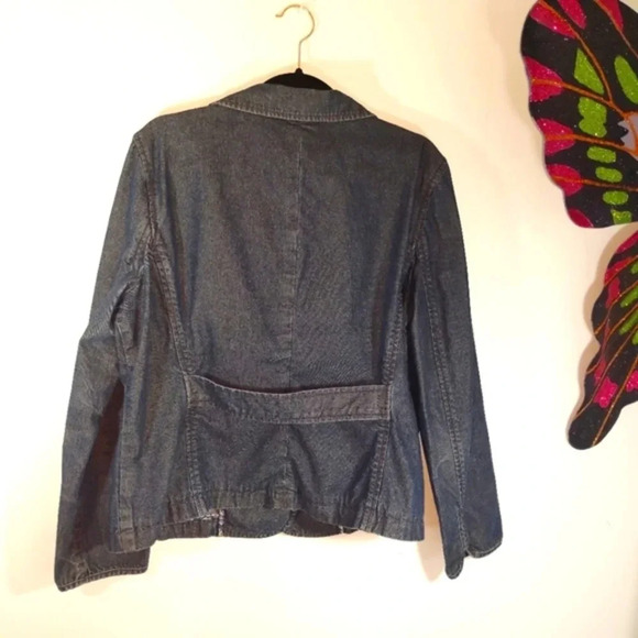 Liz Claiborne Denim Jean Jacket 100% Cotton Blue XL - Picture 11 of 15